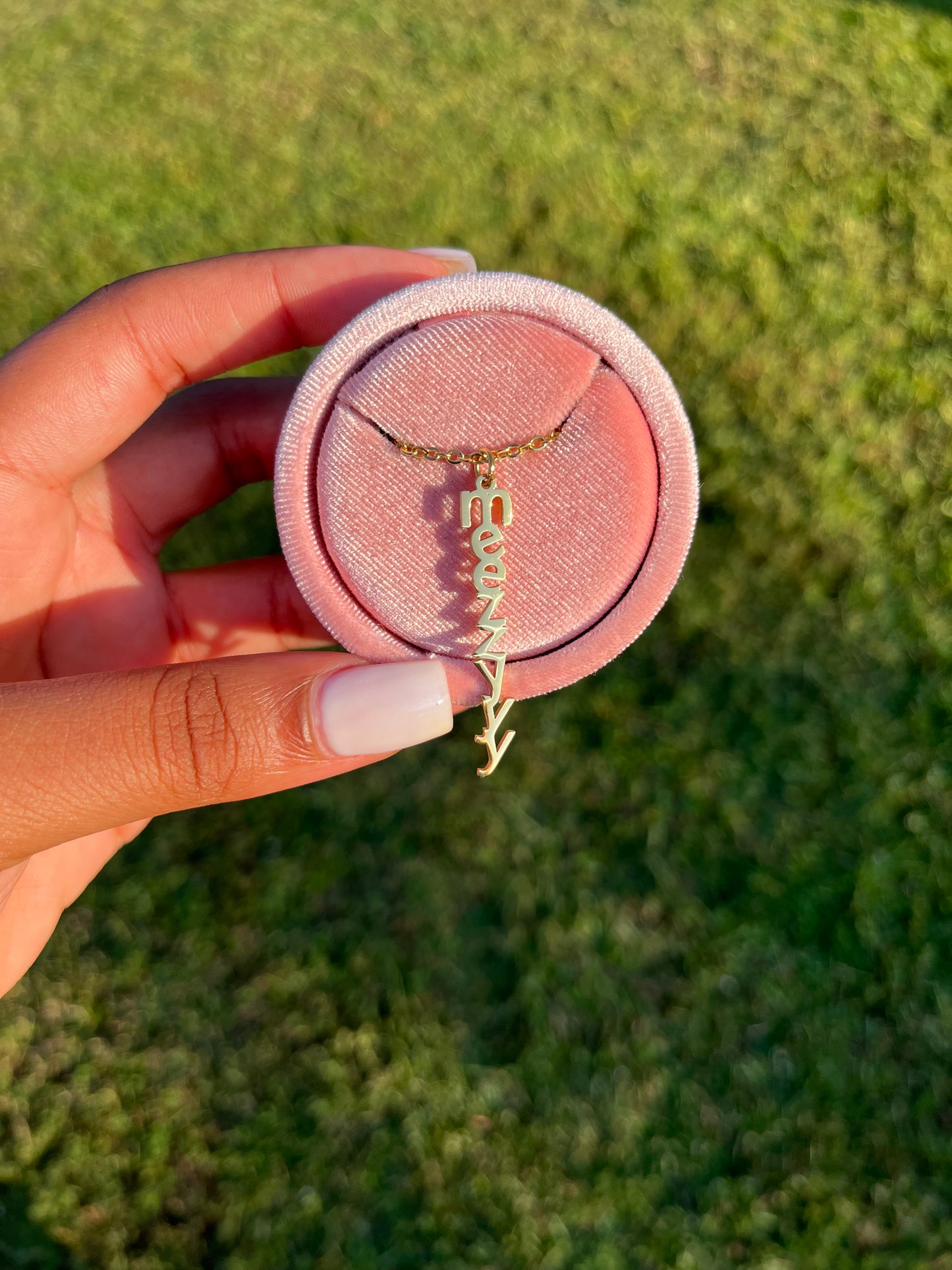 Block Namedrop Necklace