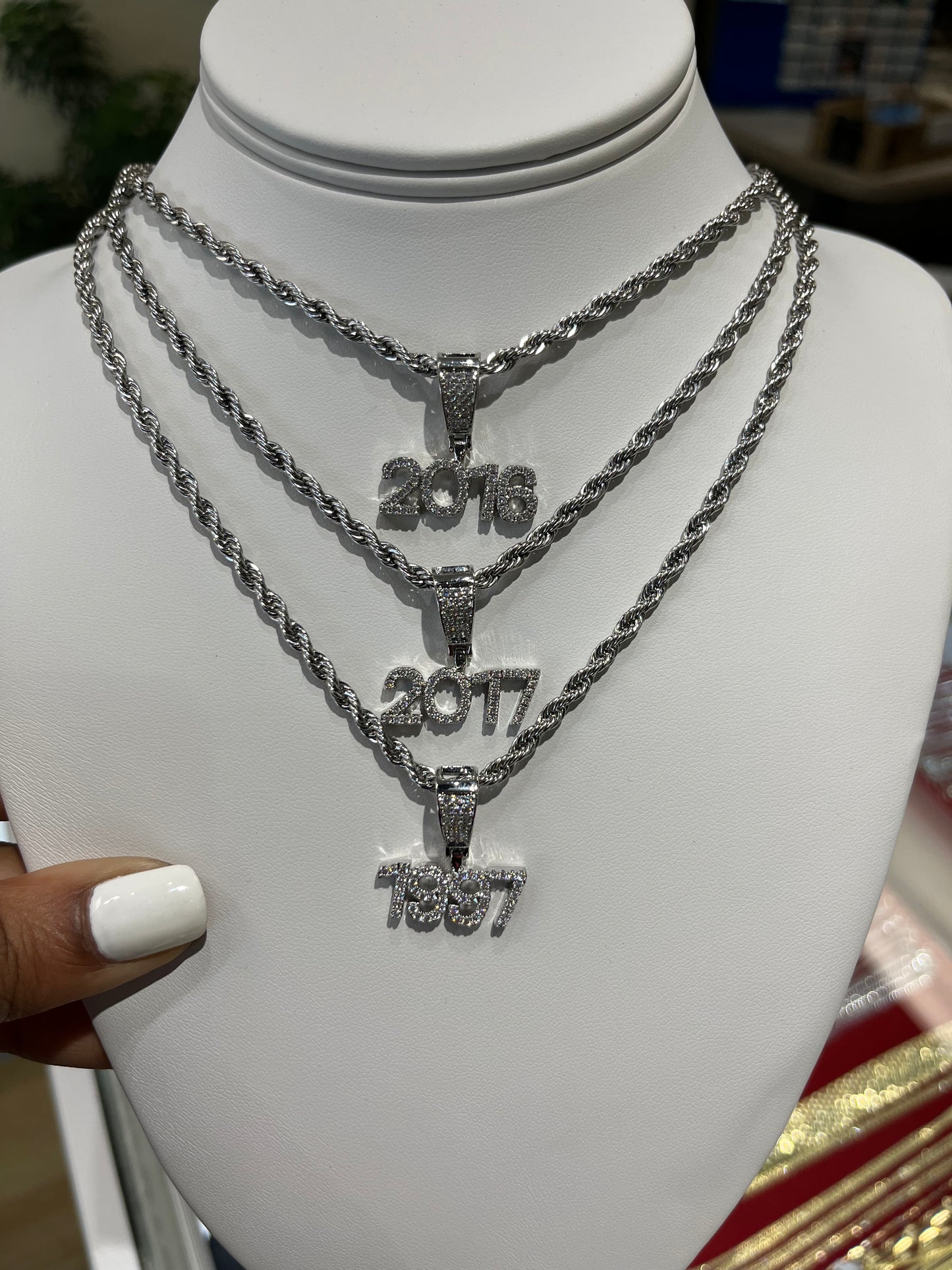 Icy Birth Year Necklace