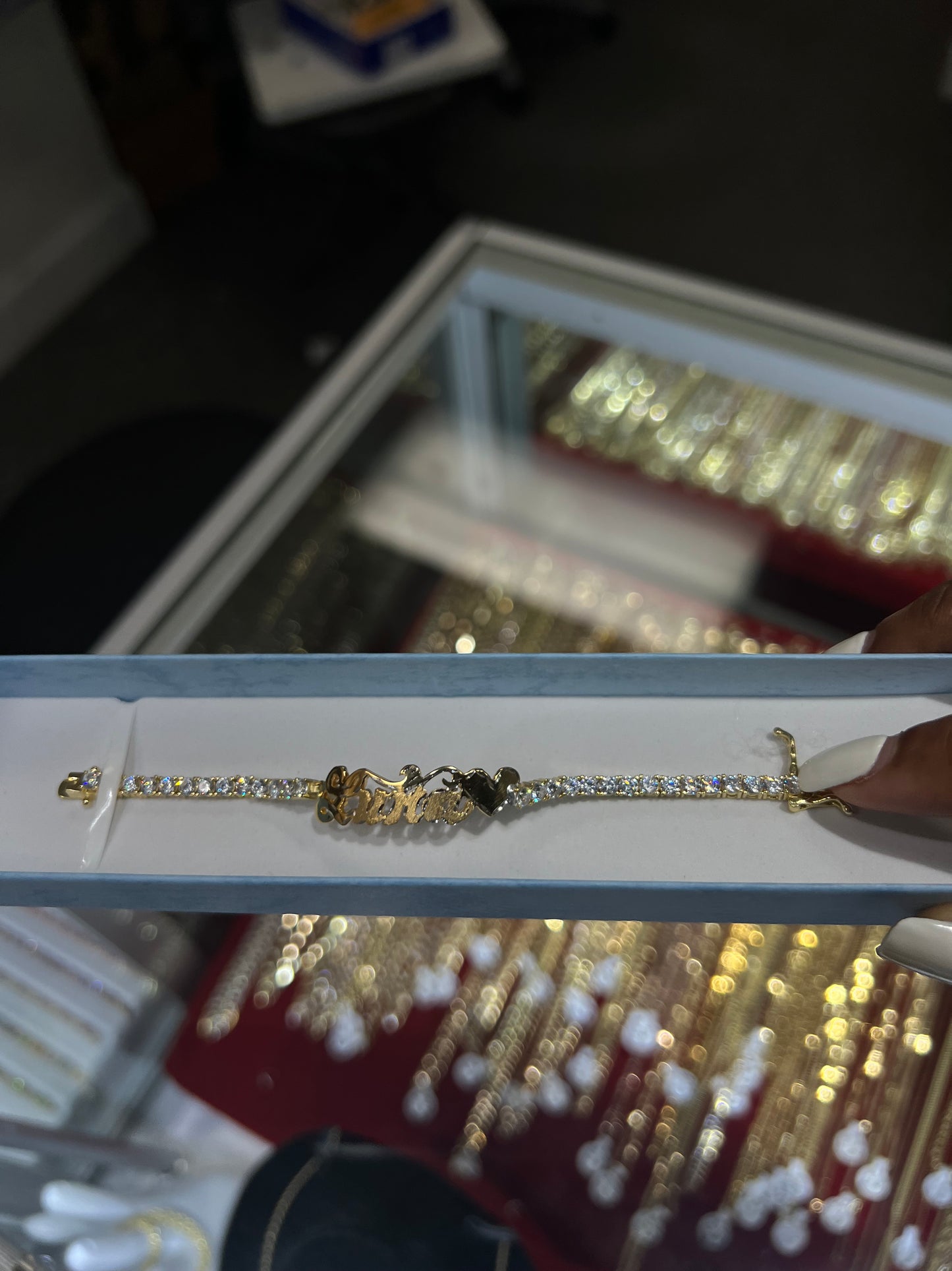 Icy Kid Nameplate Bracelet