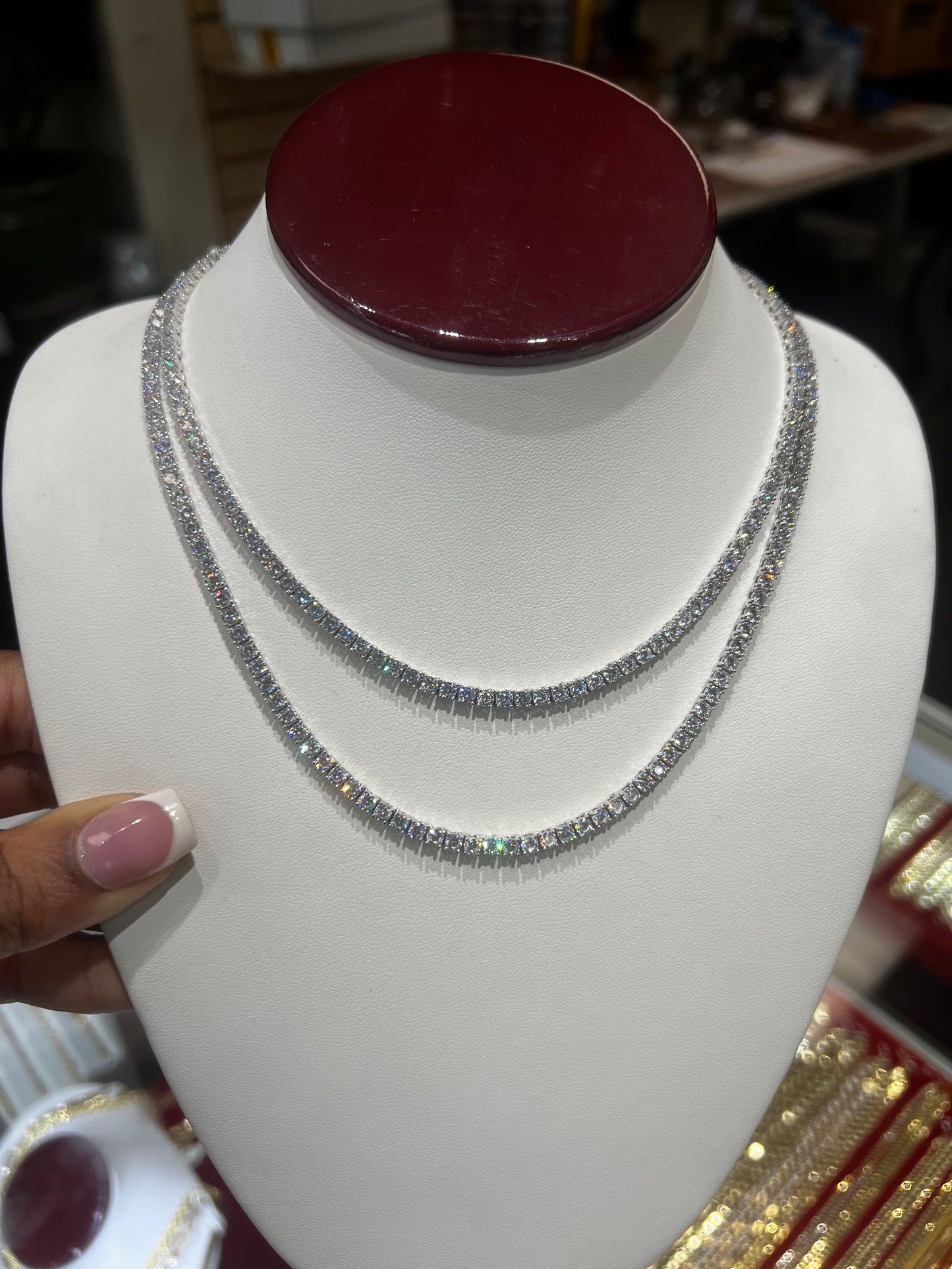 Micro Tennis Necklace Set