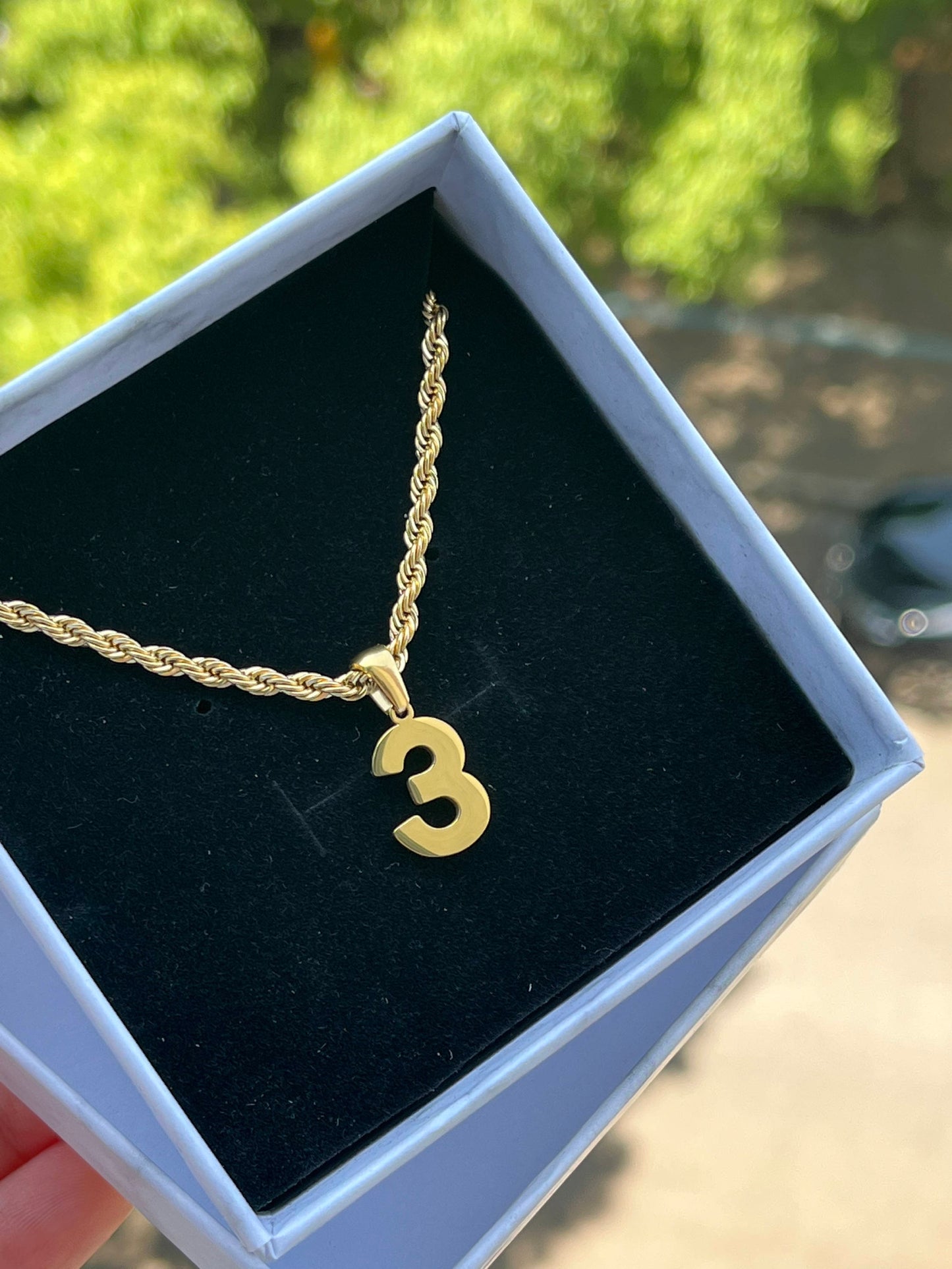 Dainty Number Necklace