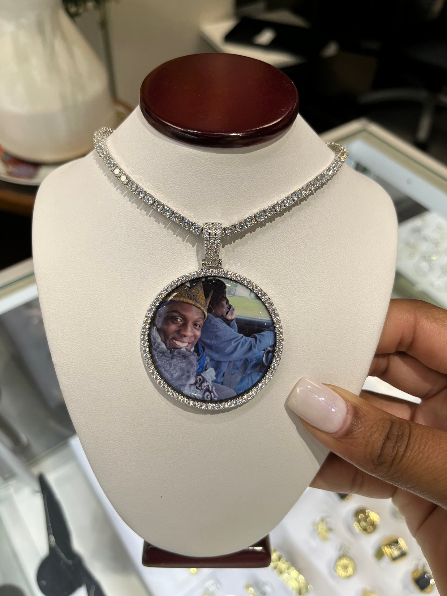 Large Face Memory Necklace