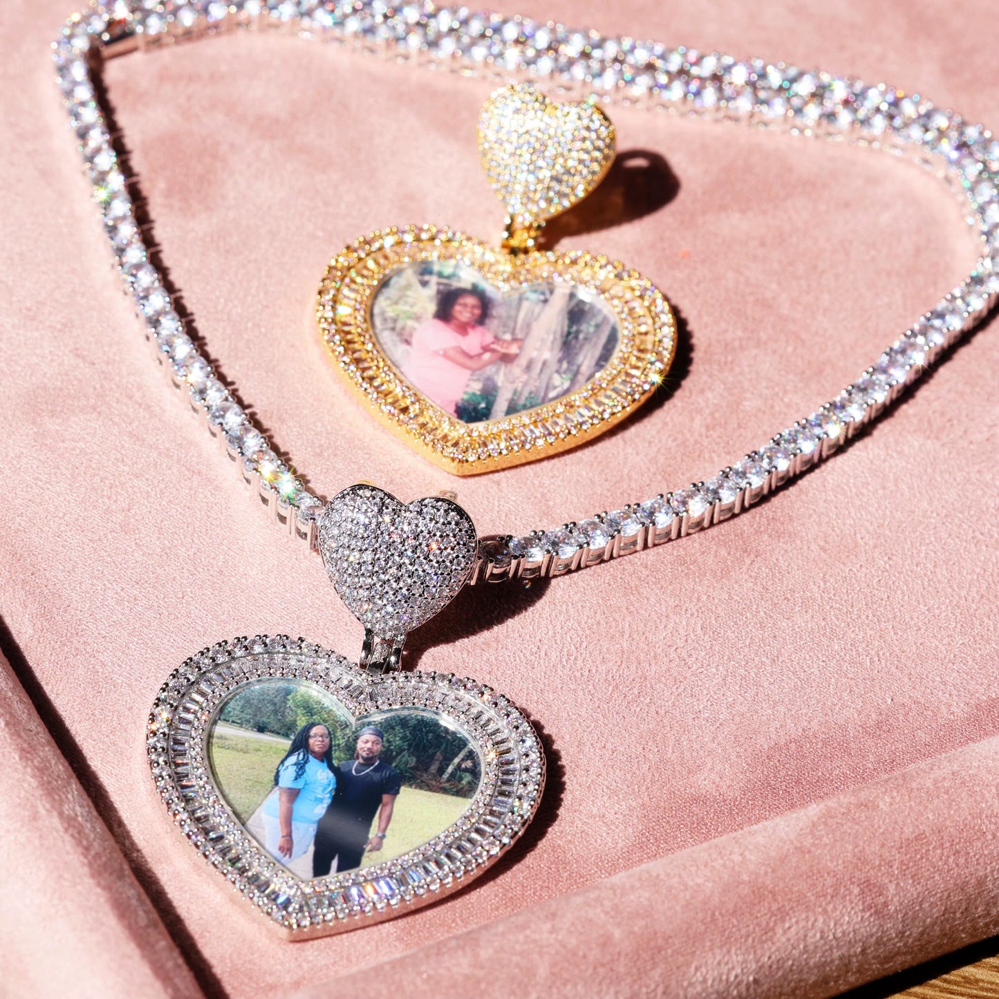 Eternal love Heart photo necklace