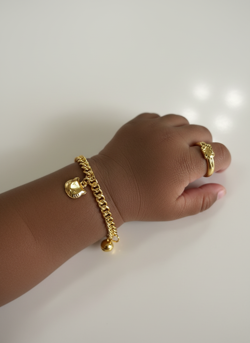 2PC Hello Kitty Bracelet & Ring Set