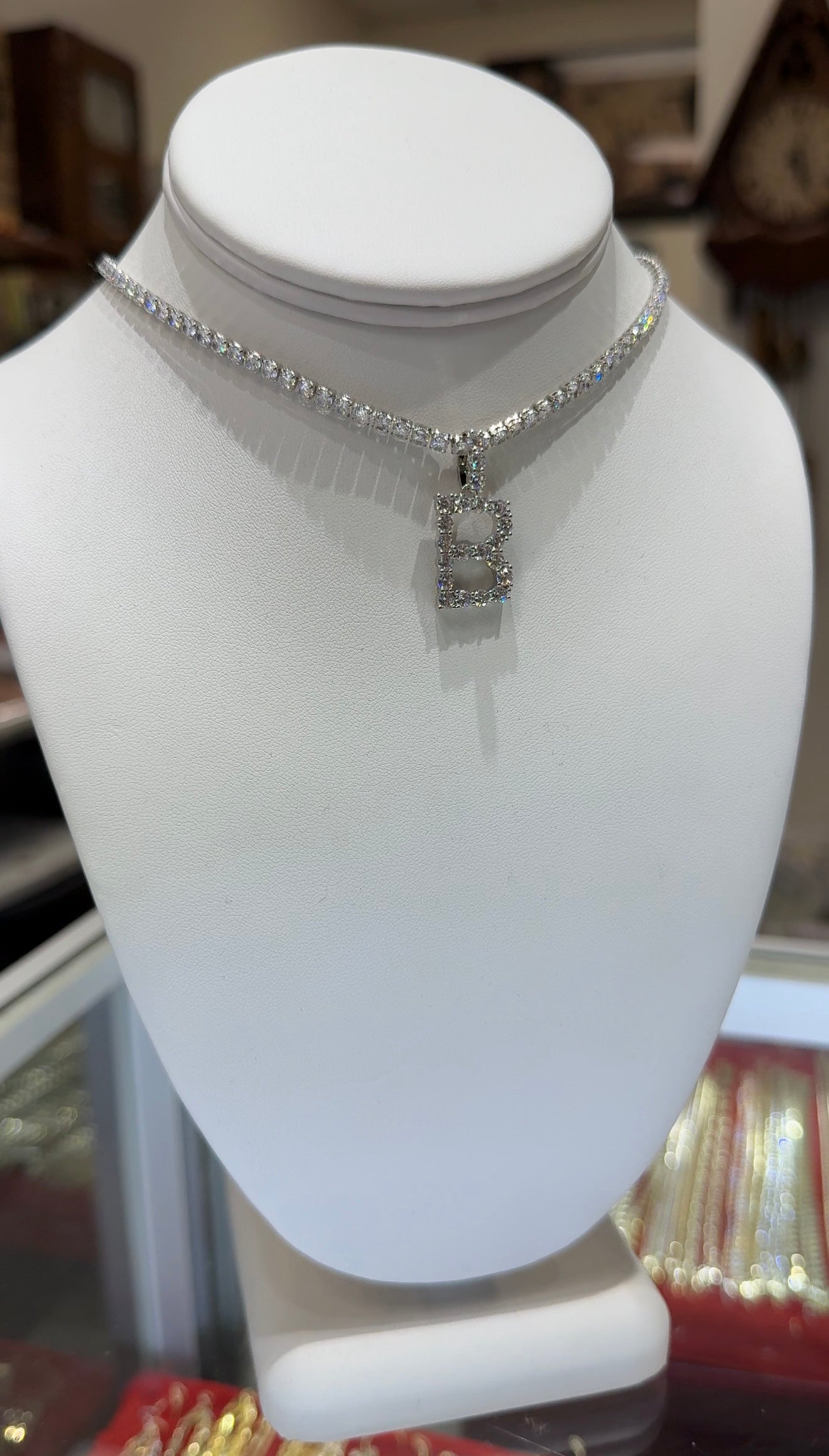 Diamond Initial Necklace