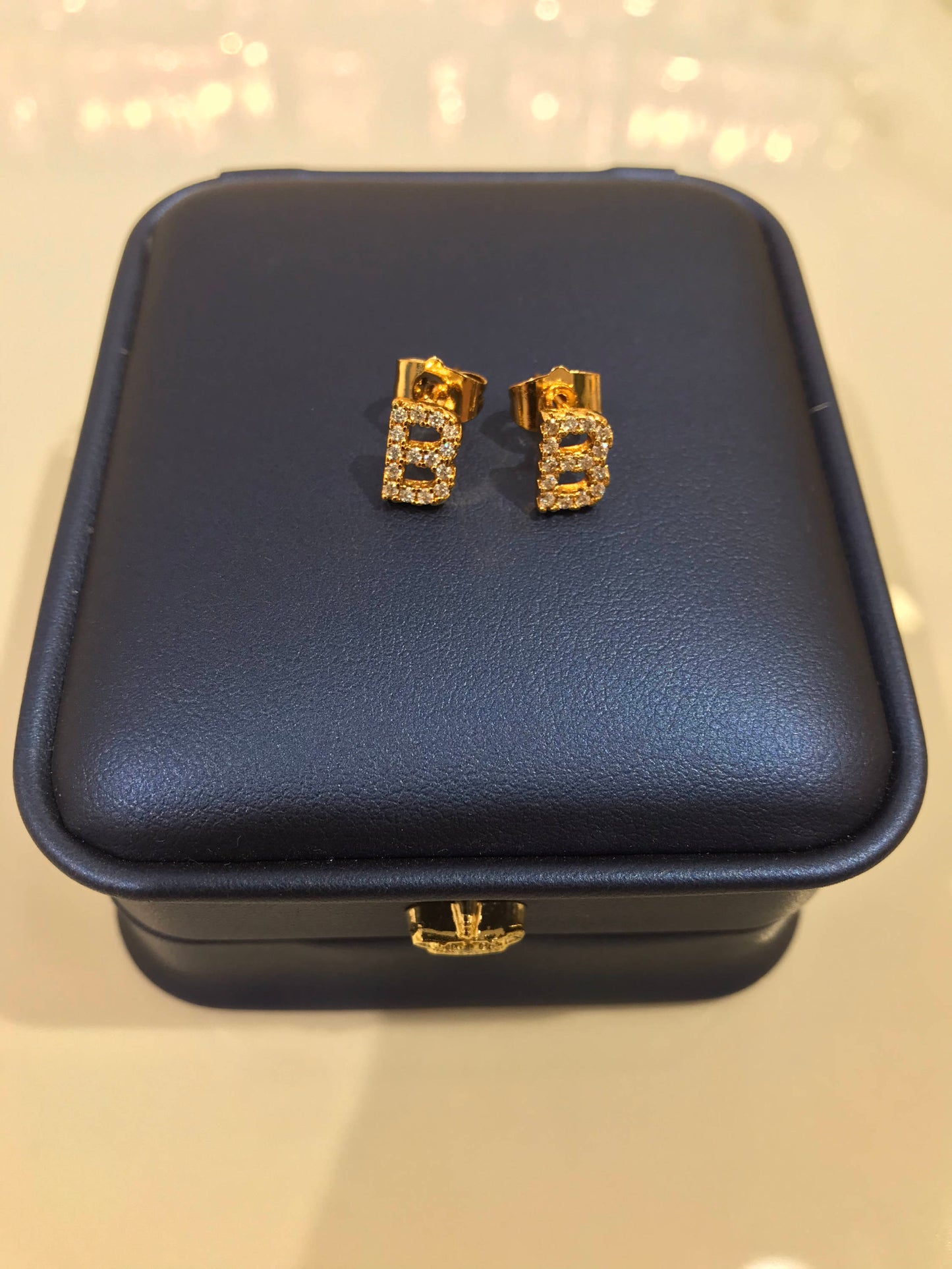 Diamond Initial Studs