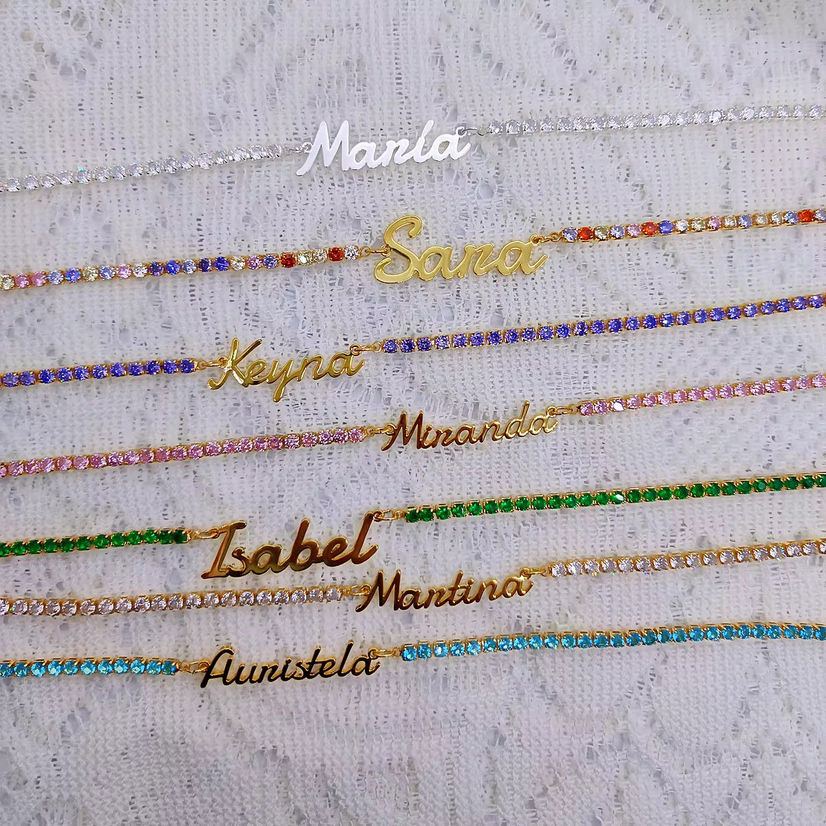 Nameplate Tennis Chain