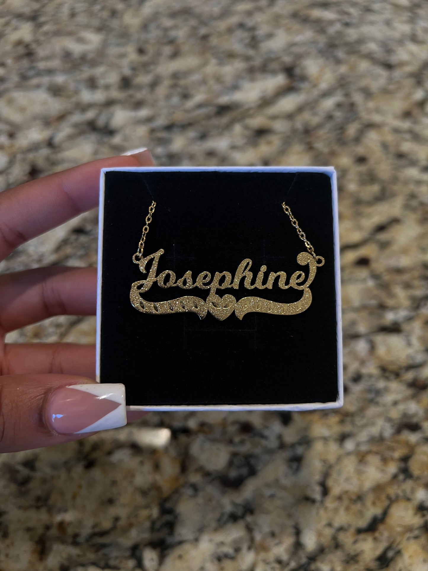 Diamond Cut Name Necklace
