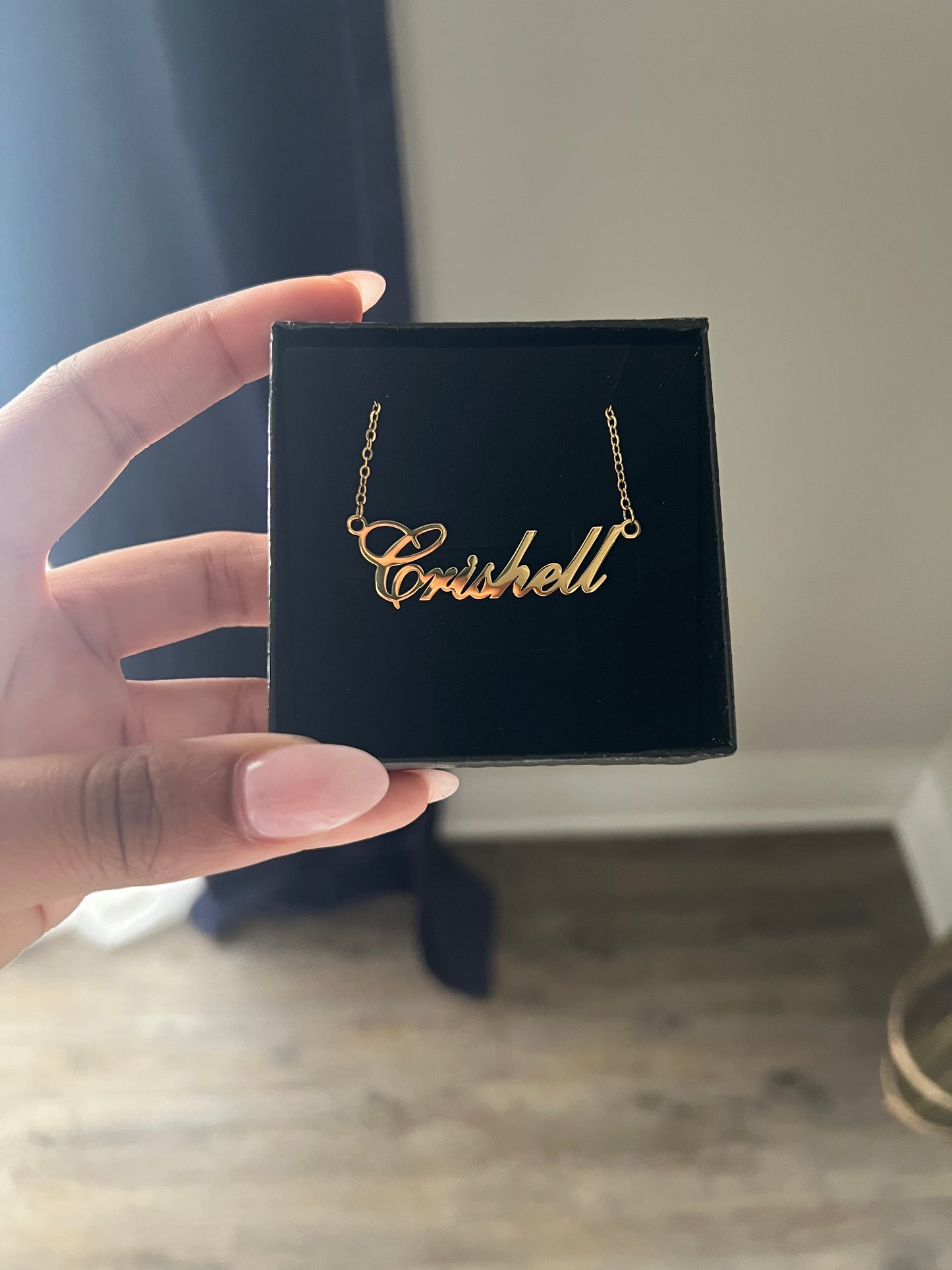 Script Font Nameplate