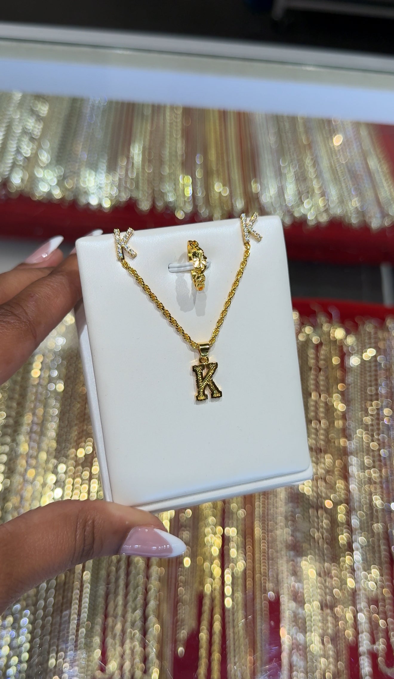 Golden Initial Duo Set