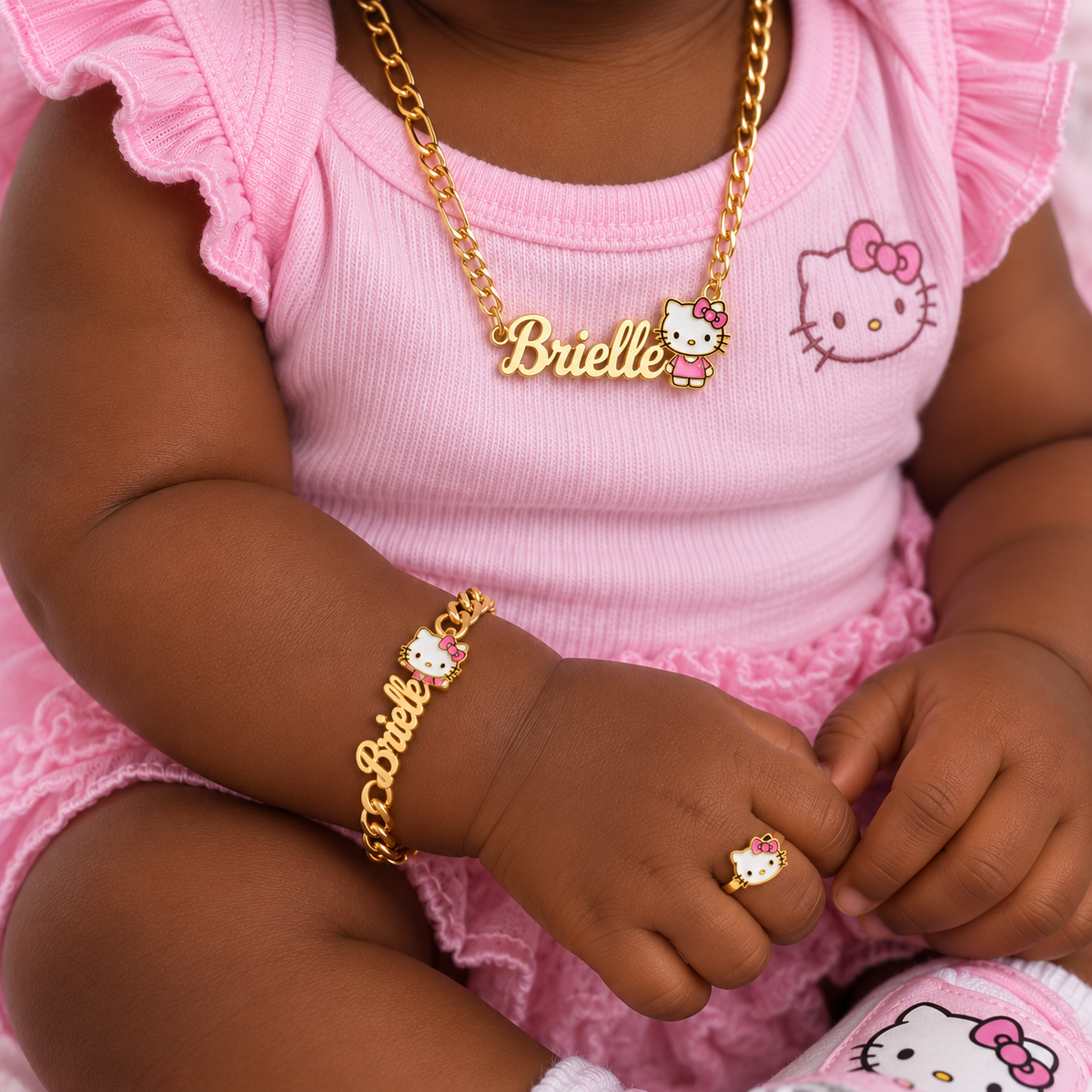 3PC Hello Kitty Nameplate Set