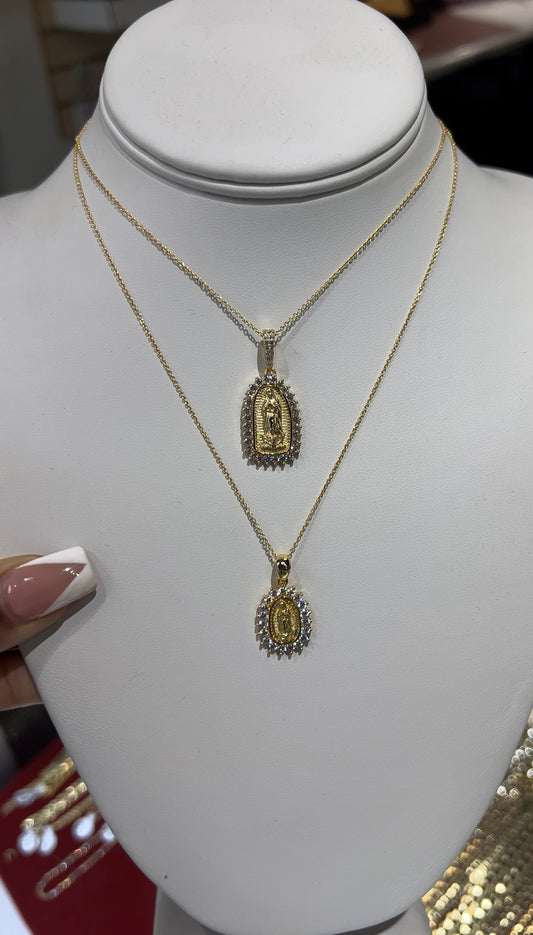 Diamond Mary Necklace