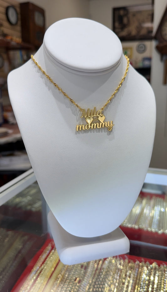 Infinity 2 Name Necklace