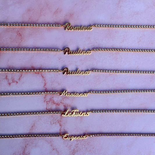 Nameplate Tennis Chain