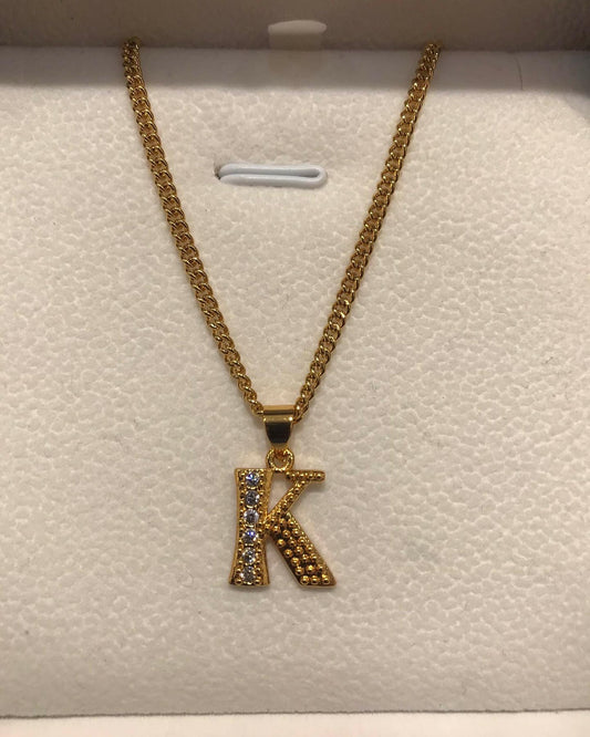 Icy Initial Necklace