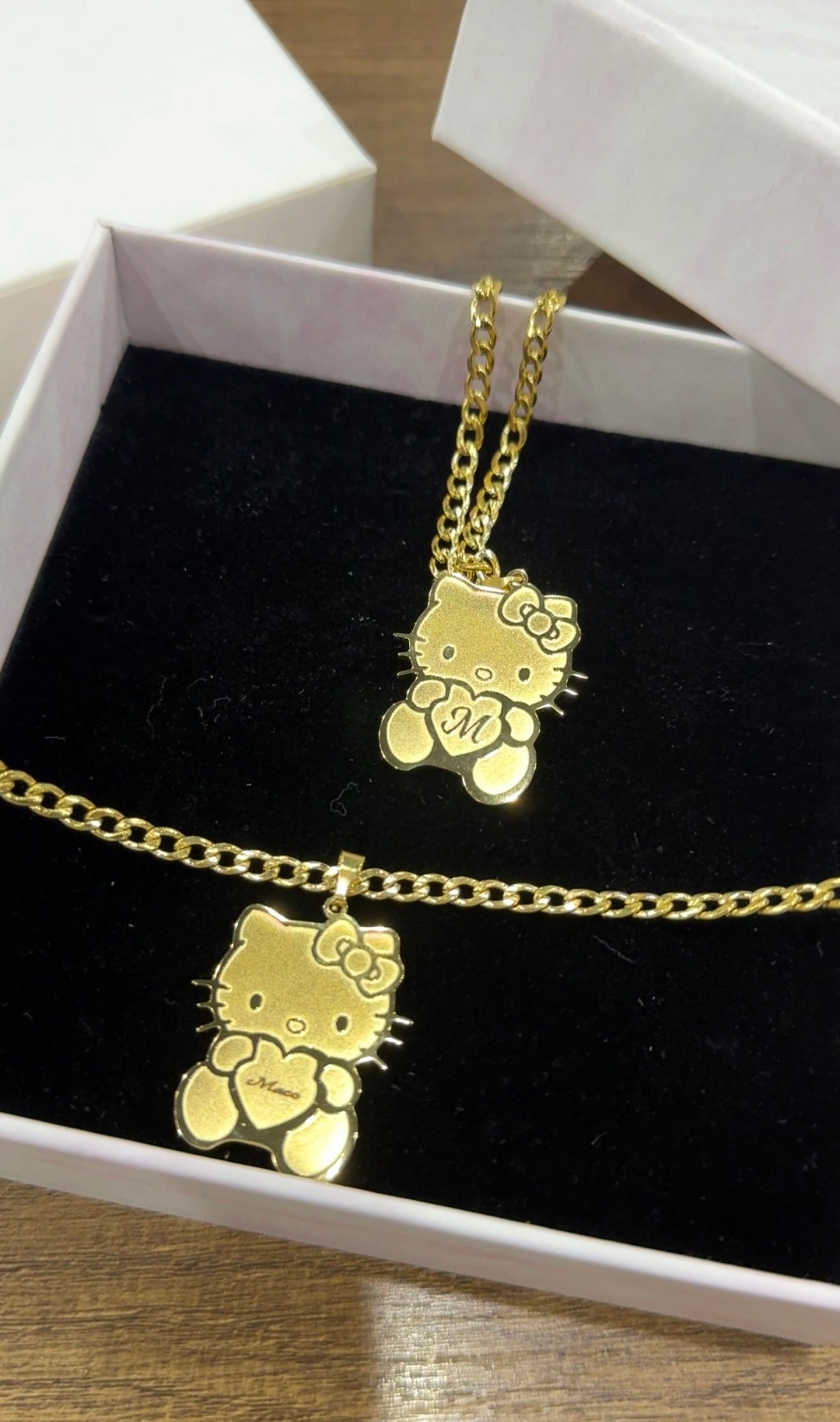 Hello Kitty Engraved Necklace