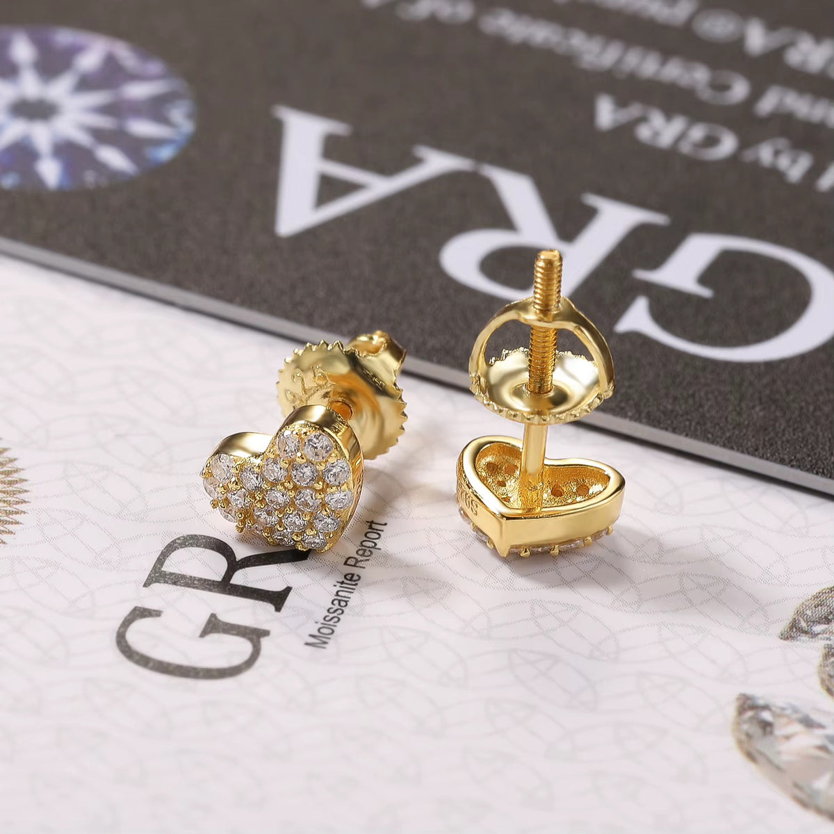 Everlasting Heart 925 Studs