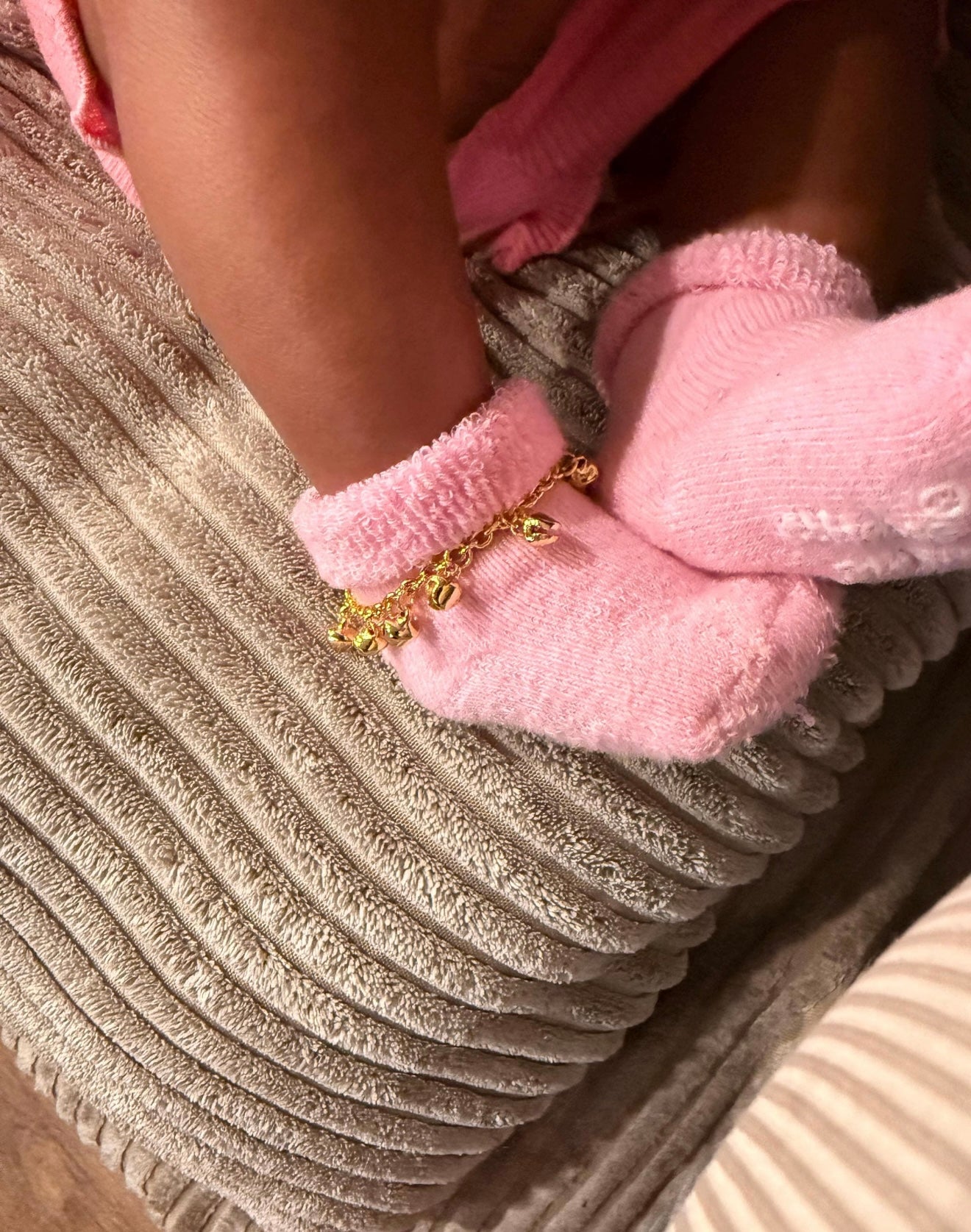 2PC Baby Bell Anklet