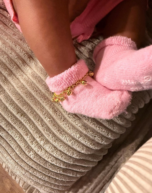 2PC Baby Bell Anklet