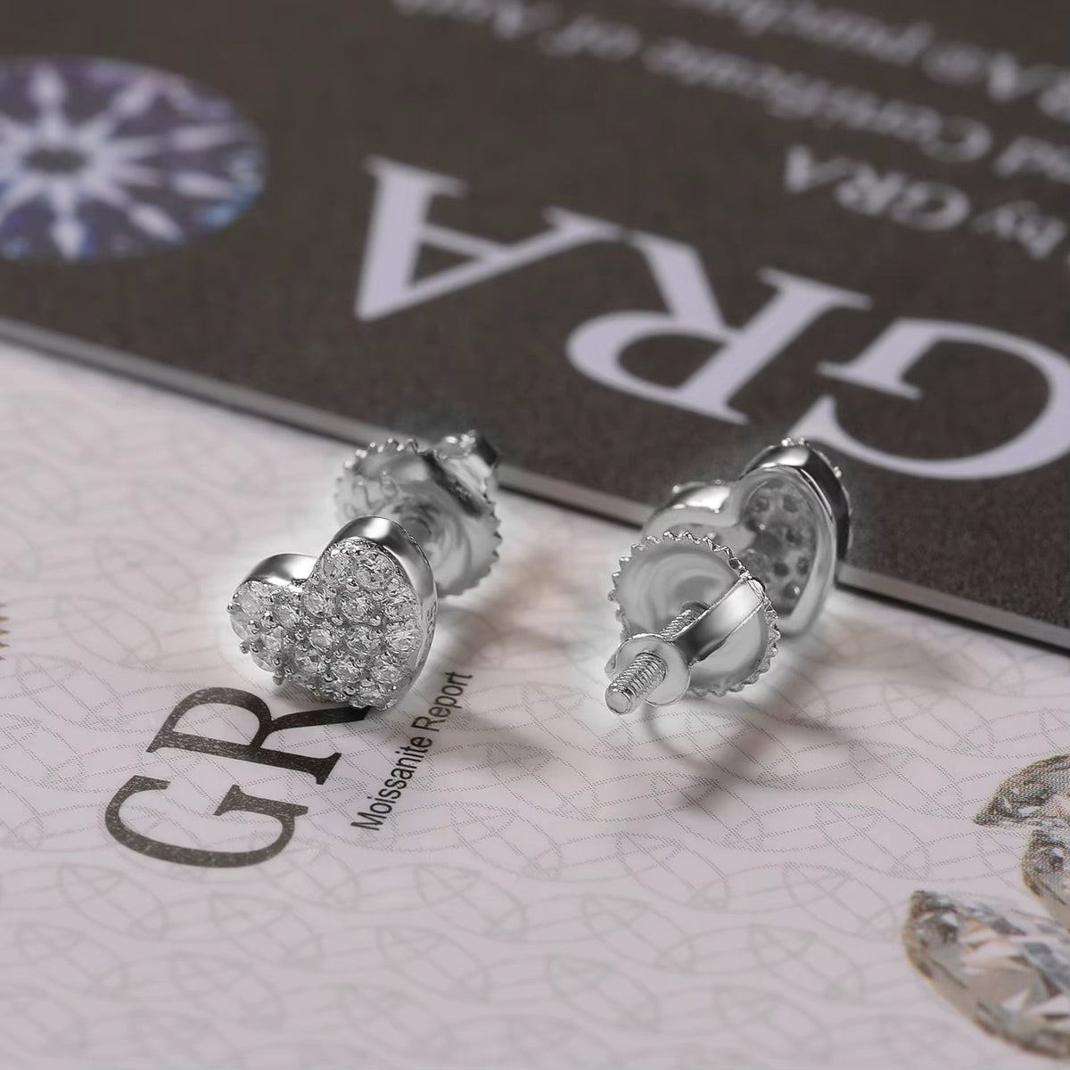 Everlasting Heart 925 Studs