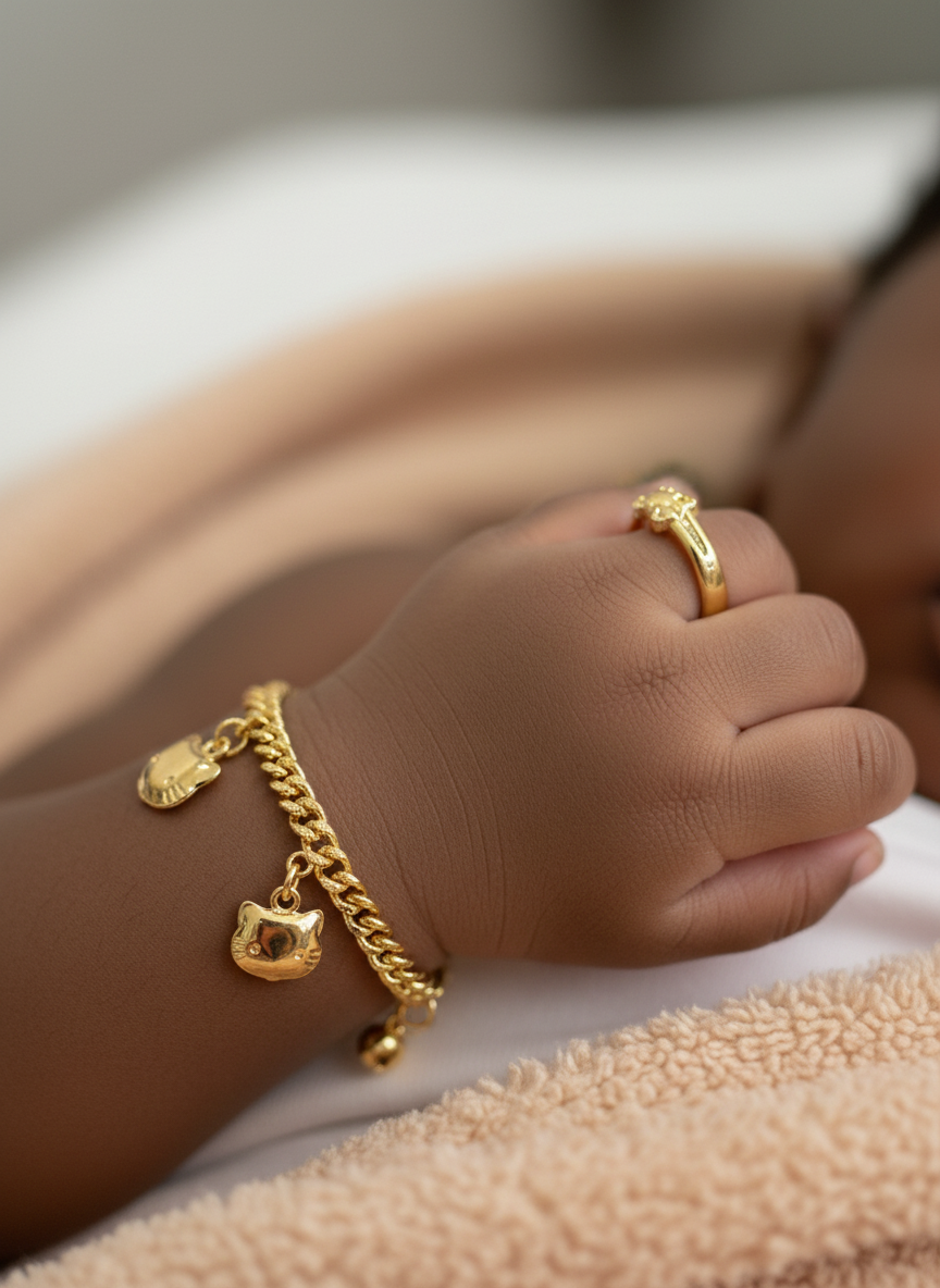 2PC Hello Kitty Bracelet & Ring Set