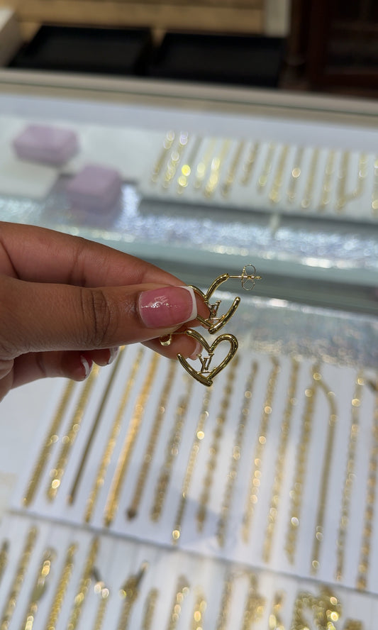 LV Heart Hoops