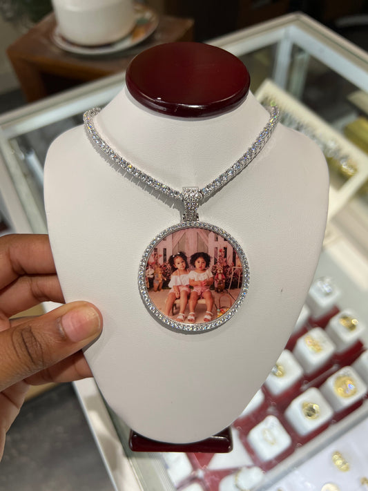 Large Face Memory Necklace
