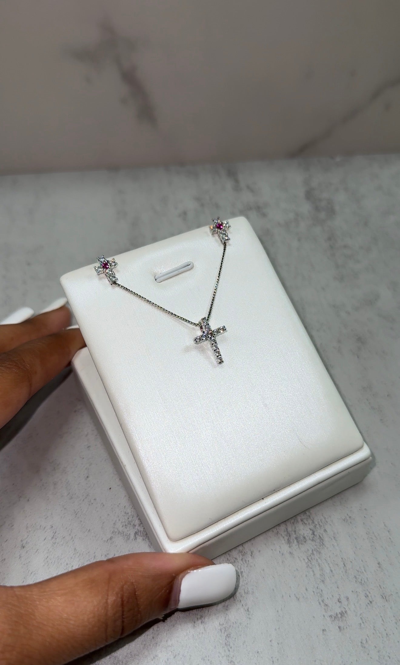 2PC Dainty Cross Set