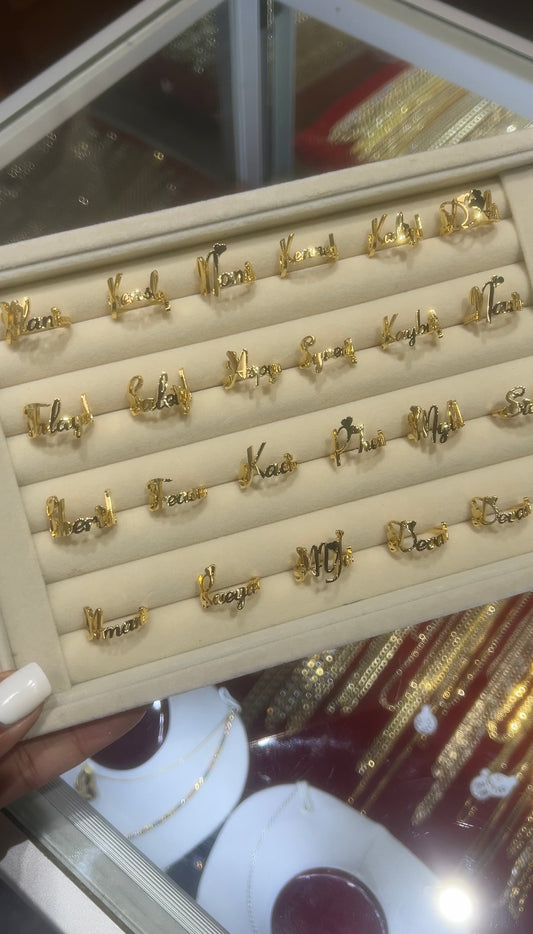 Nameplate Kids Ring