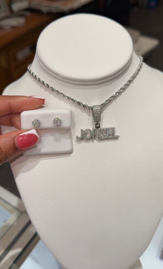 2PC Icy Nameplate Set