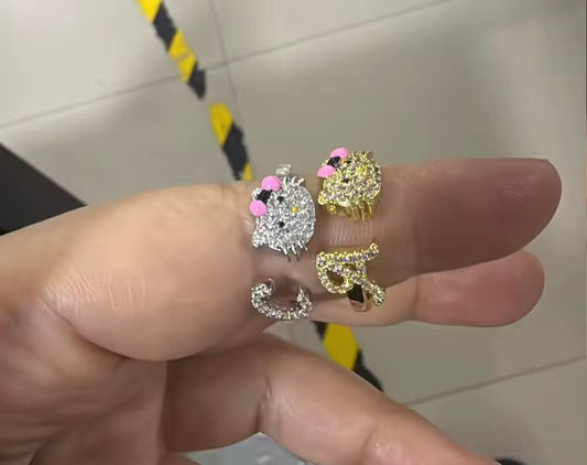 Hello kitty Adult Initial Rings