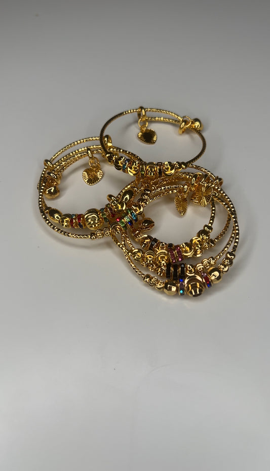Colorful 3PC Dubai Bangles