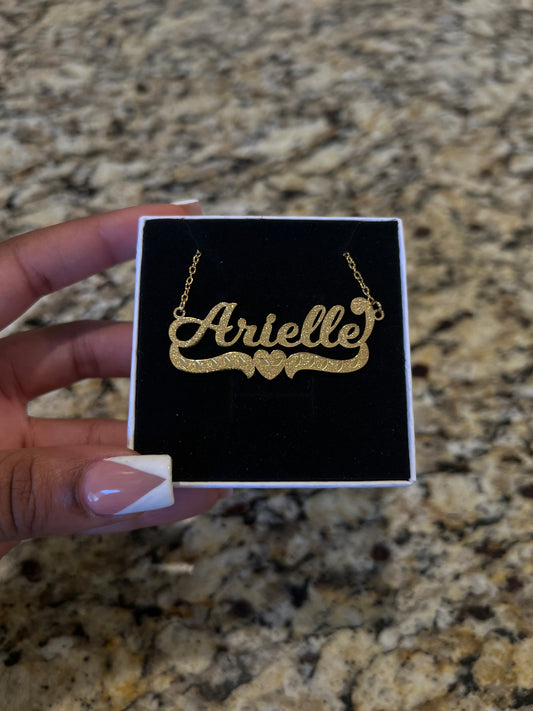 Diamond Cut Name Necklace
