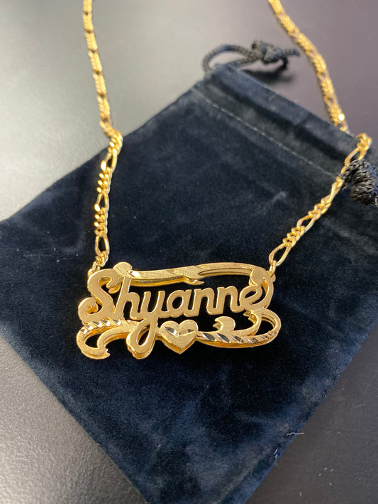 Double Plated Name Necklace