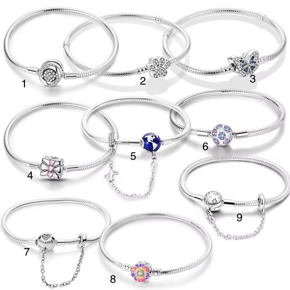 Pandora Charm snake Bracelet *charms purchased separately *