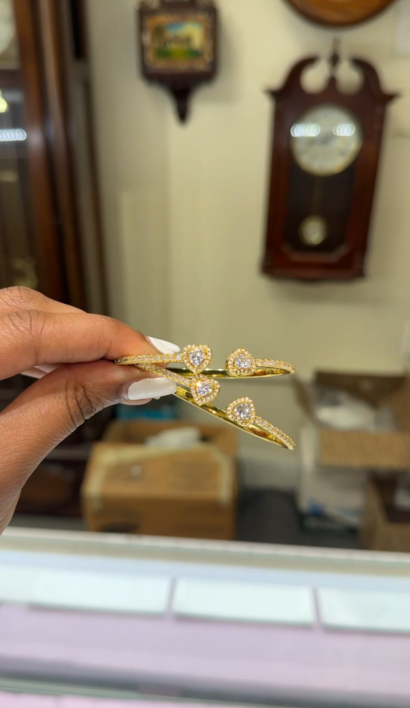 Kids 2PC Diamond Bangle Set