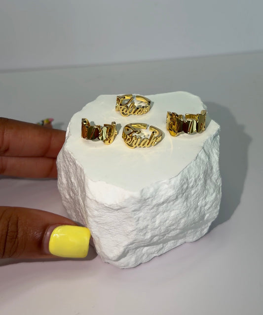 Nameplate Kids Ring