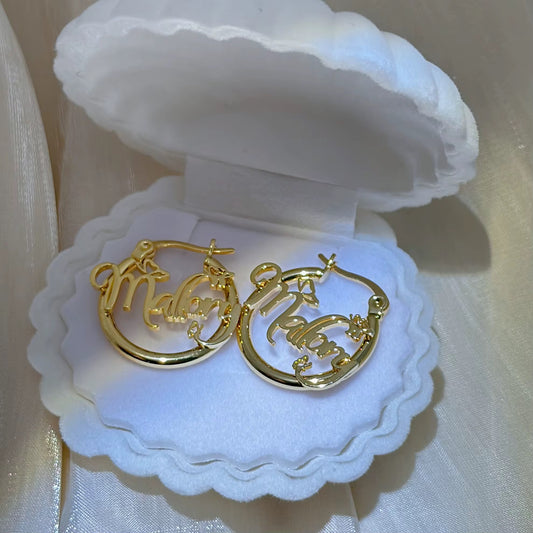 Karla Font Nameplate Hoops