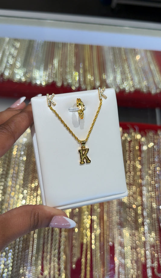 Golden Initial Duo Set