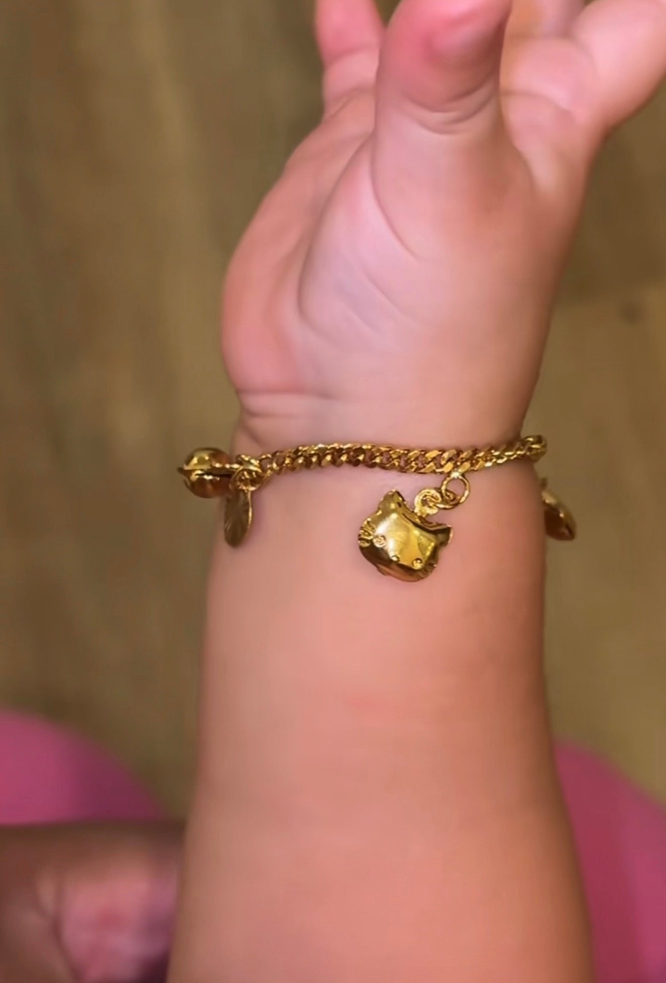 Hello kitty Adjustable kids anklet /bracelet set