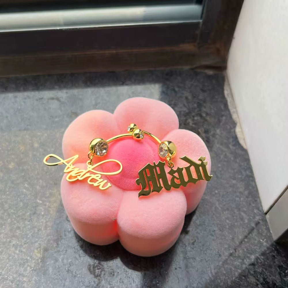 Nameplate Belly Ring