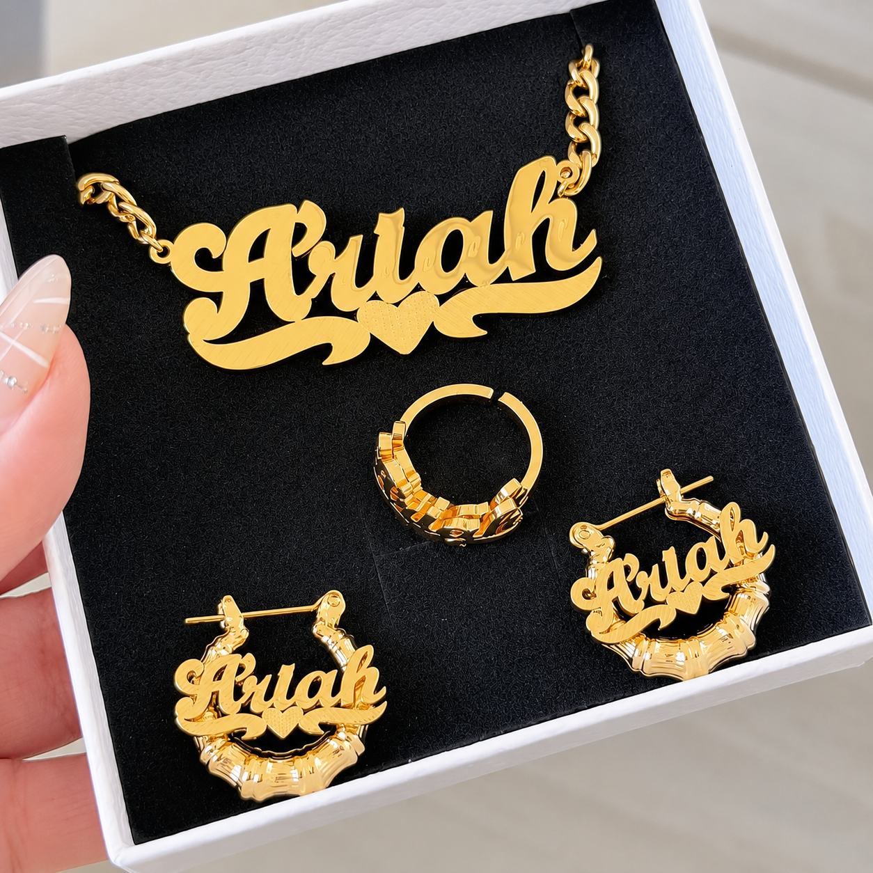 Double Plated Nameplate Kids Set