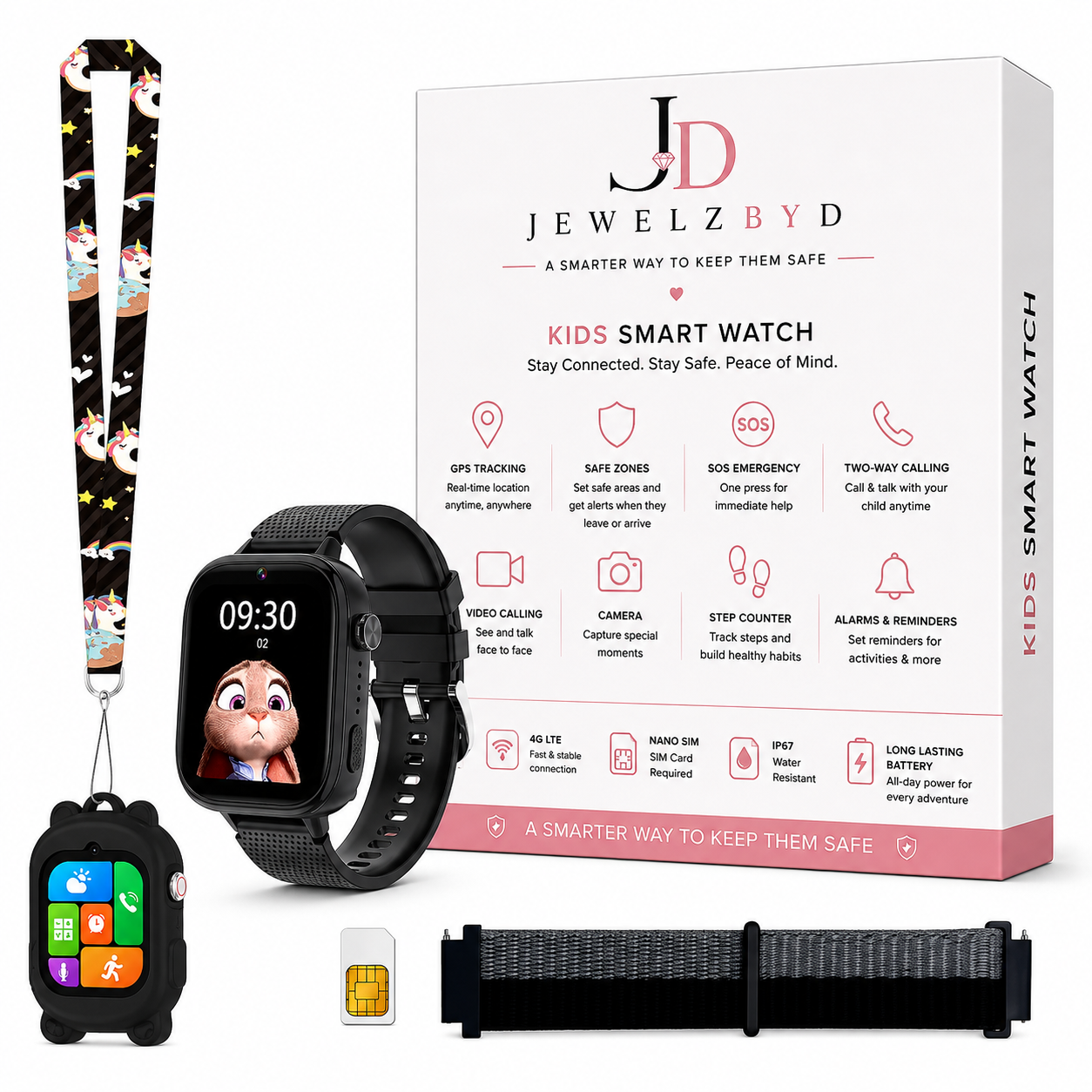StayClose™ Kids 4G GPS Smart Watch | GPS + Calling + SOS