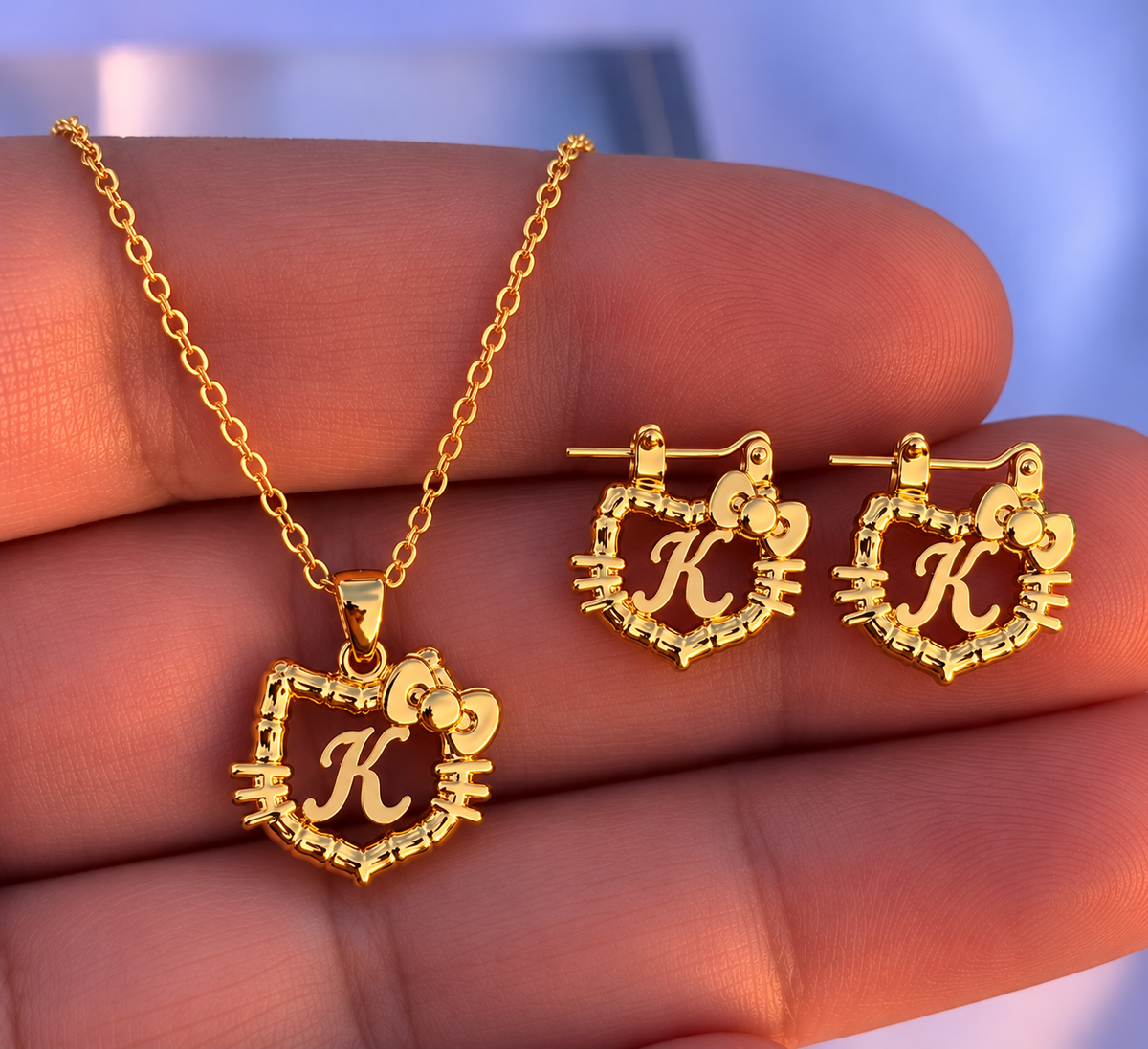 Mini Initial Hello Kitty Set