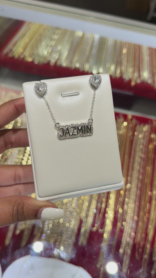 Con Amor Diamond Nameplate Set